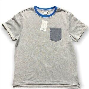 Retreat Los Angeles Gray & Blue Short Sleeve Shirt Size M